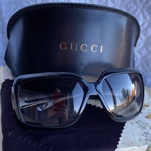Vintage Gucci Horsebit Sunglasses with Gradient Lenses